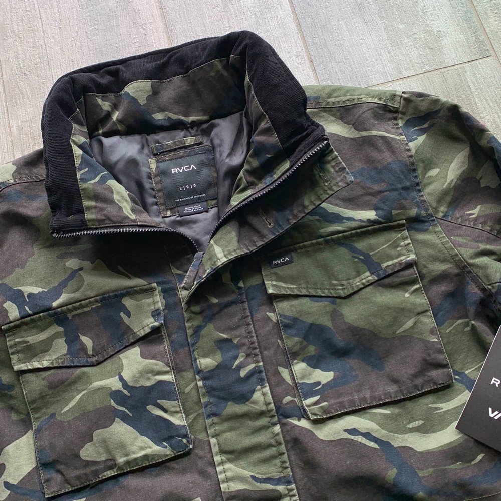 🔥🔥RVCA - EMBROIDERED FIELD CANVAS COAT🔥🔥 - Picture 8 of 10